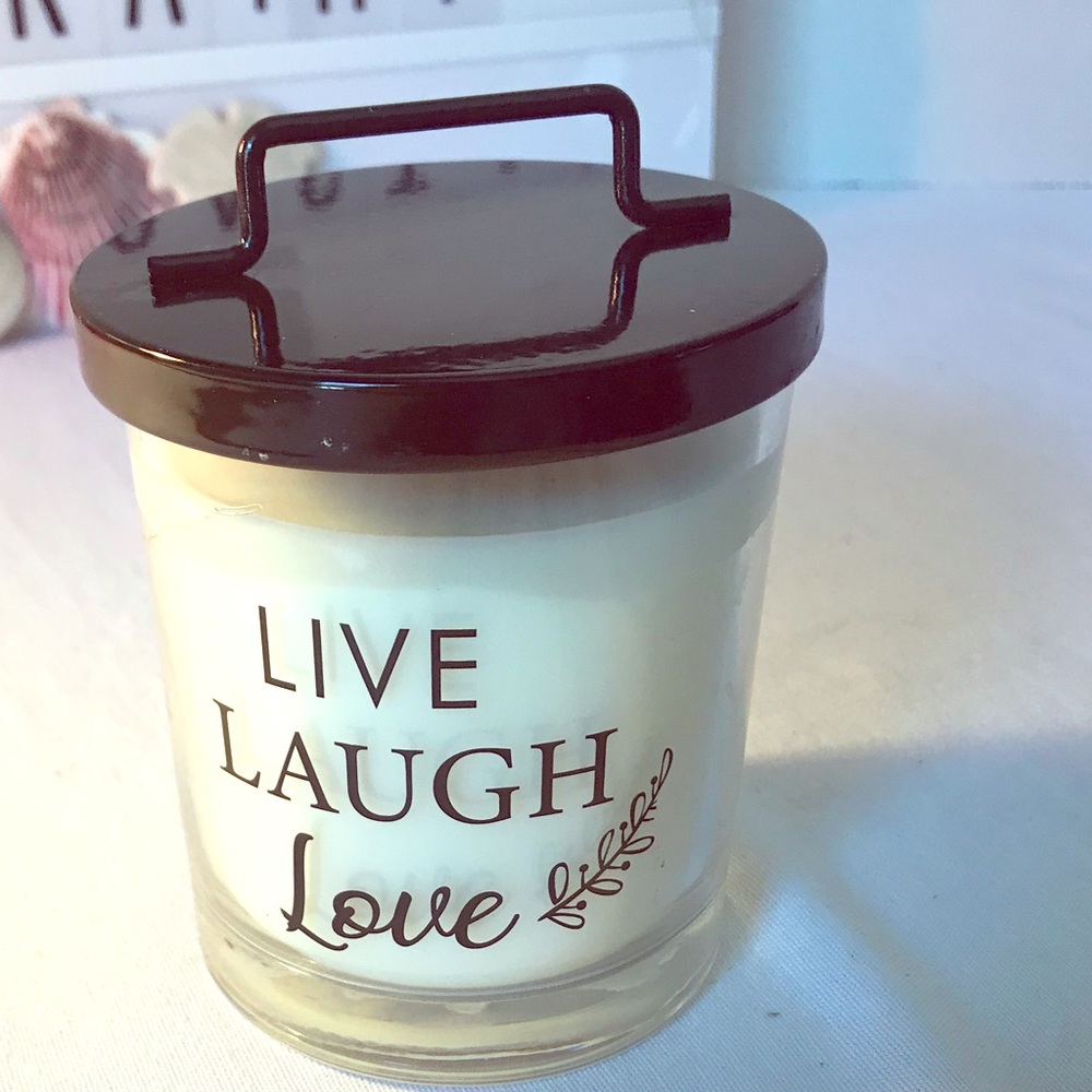 Live LAUGH Love candle